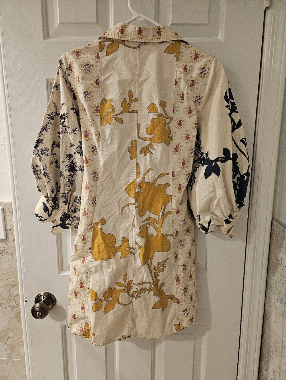 Plenty By Tracy Reese Long Sleeve Tie Front Mini Shirt Dress - Picture 7 of 11